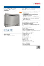 Product informatie BOSCH vaatwasser vrijstaand compact SKS62E38EU