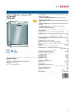 Product informatie BOSCH vaatwasser wit SMS2ITI33E