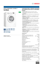 Product informatie BOSCH wasmachine WAJ28000NL