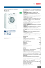 Product informatie BOSCH wasmachine WAJ28070NL