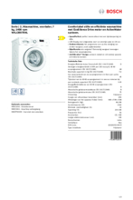 Product informatie BOSCH wasmachine WAJ28076NL