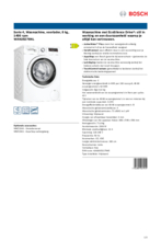 Product informatie BOSCH wasmachine WAN28096NL
