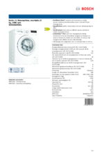 Product informatie BOSCH wasmachine WAN28295NL