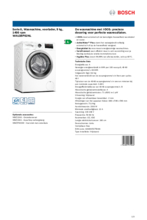 Product informatie BOSCH wasmachine WAU28P02NL