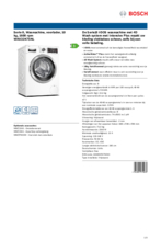 Product informatie BOSCH wasmachine WAX32K75NL