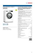 Product informatie BOSCH wasmachine WAXH2K75NL