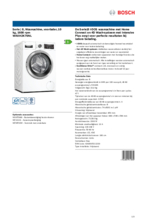 Product informatie BOSCH wasmachine WAXH2K76NL