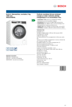Product informatie BOSCH wasmachine WGG24400NL