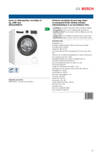 Product informatie BOSCH wasmachine WGG2440ECO