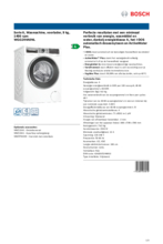 Product informatie BOSCH wasmachine WGG244A0NL