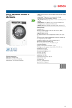 Product informatie BOSCH wasmachine WGG256A7NL