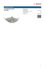Product informatie BOSCH wokpan HEZ390090