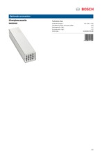 Product informatie BOSCH zilvercassette SMZ5002