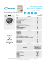 Product informatie CANDY was/droogcombinatie CSW4364D2/S