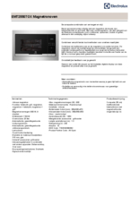 Product informatie ELECTROLUX combi/magnetron inbouw EMT25507OX