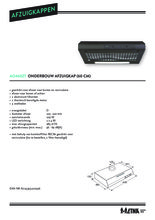Product informatie ETNA afzuigkap onderbouw zwart AO460ZT
