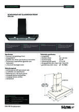 Product informatie ETNA afzuigkap wand mat-zwart AB790ZT