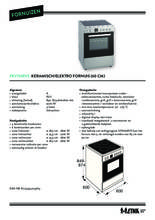 Product informatie ETNA fornuis rvs FKV761RVS