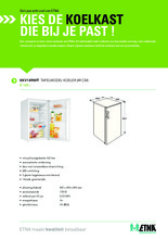 Product informatie ETNA koelkast KKV149WIT