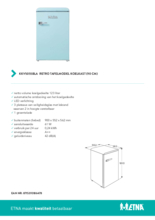 Product informatie ETNA koelkast KKV5055BLA