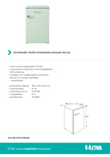 Product informatie ETNA koelkast KKV5055GRO