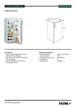 Product informatie ETNA koelkast KKV6143WIT