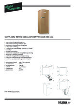 Product informatie ETNA koelkast bruin KVV754BRU