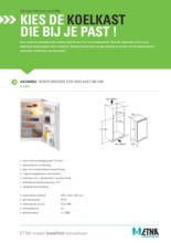 Product informatie ETNA koelkast inbouw AK2088DA