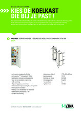 Product informatie ETNA koelkast inbouw AK2378DC