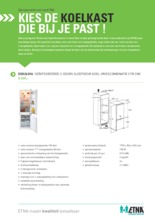 Product informatie ETNA koelkast inbouw EEK262VA