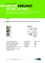 Product informatie ETNA koelkast inbouw EEK263VA