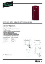 Product informatie ETNA koelkast rood KVV754BOR