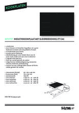 Product informatie ETNA kookplaat inbouw inductie KIF577ZT