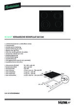 Product informatie ETNA kookplaat keramisch inbouw KC360ZT