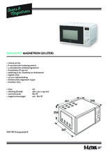 Product informatie ETNA magnetron SMV420WIT