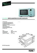 Product informatie ETNA magnetron blauw SMV620BLA