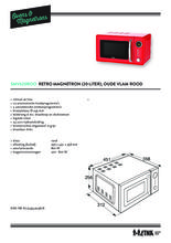 Product informatie ETNA magnetron rood SMV620ROO