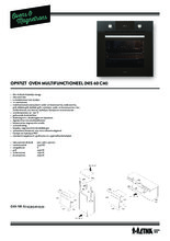 Product informatie ETNA oven inbouw mat zwart OP971ZT