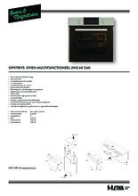Product informatie ETNA oven inbouw rvs OP971RVS