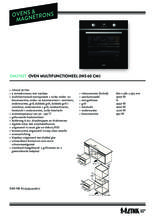Product informatie ETNA oven inbouw zwart OM270ZT