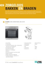 Product informatie ETNA oven rvs inbouw OC170RVS