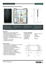 Product informatie ETNA side-by-side koelkast blacksteel AKV578ZWA