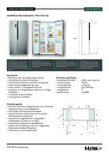 Product informatie ETNA side-by-side koelkast rvs AKV578RVS
