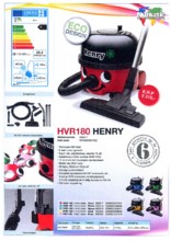 Product informatie HENRY stofzuiger rood HVR 180