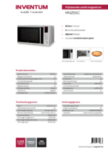 Product informatie INVENTUM combi/magnetron MN256C