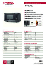 Product informatie INVENTUM combi-magnetron MN3018C