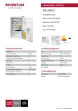Product informatie INVENTUM koelkast inbouw IKK0881D