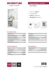 Product informatie INVENTUM koelkast inbouw IKV1781S