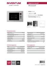 Product informatie INVENTUM magnetron met grill IMC6020F