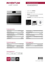 Product informatie INVENTUM oven inbouw IOV6032DRVS